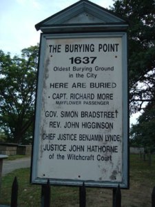 Burying Point Sign