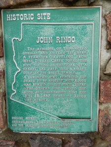 John Ringo Historic Site Monument
